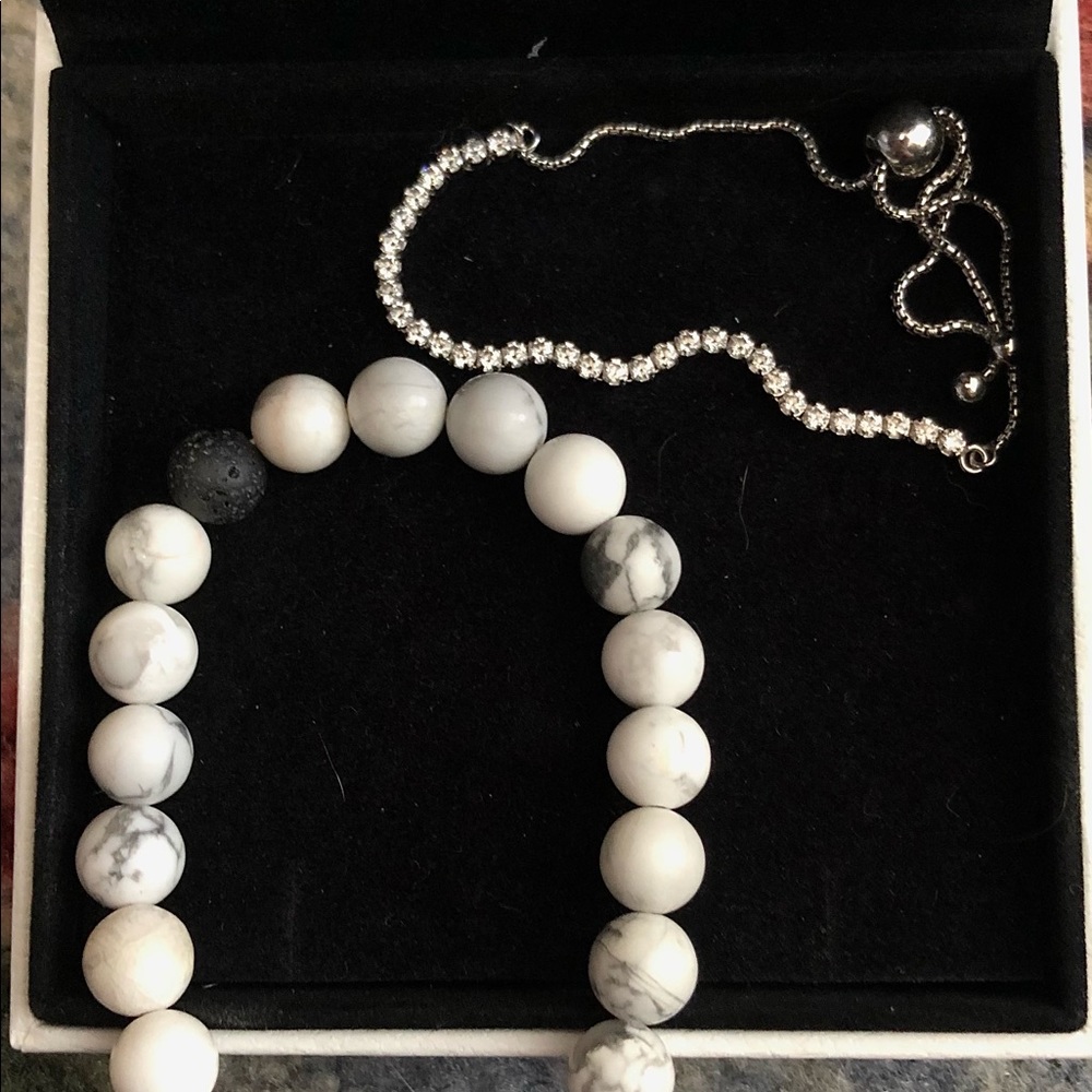 Silver Bracelets w/ White Pearls Bracelet PANDORA